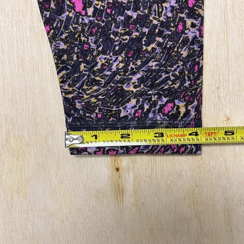 Lululemon Leggings Womens 8 Multicolor High Rise Ankle Geometric Yoga Gym Wear